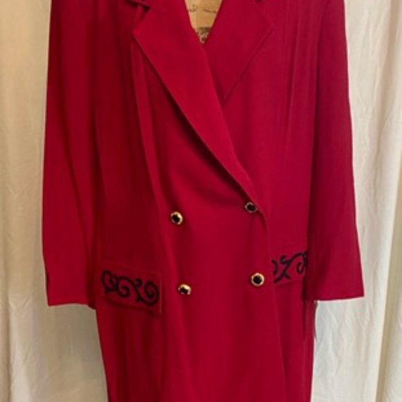 Vintage Kasper ASL women's long jacket size 20 NWT - Picture 2 of 9